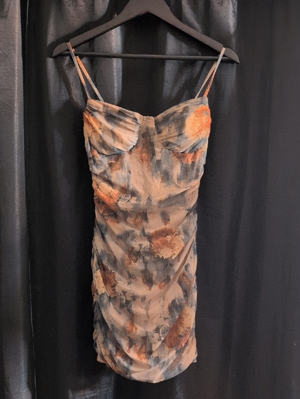Windsor Abstract Spaghetti-Strap Mini Dress